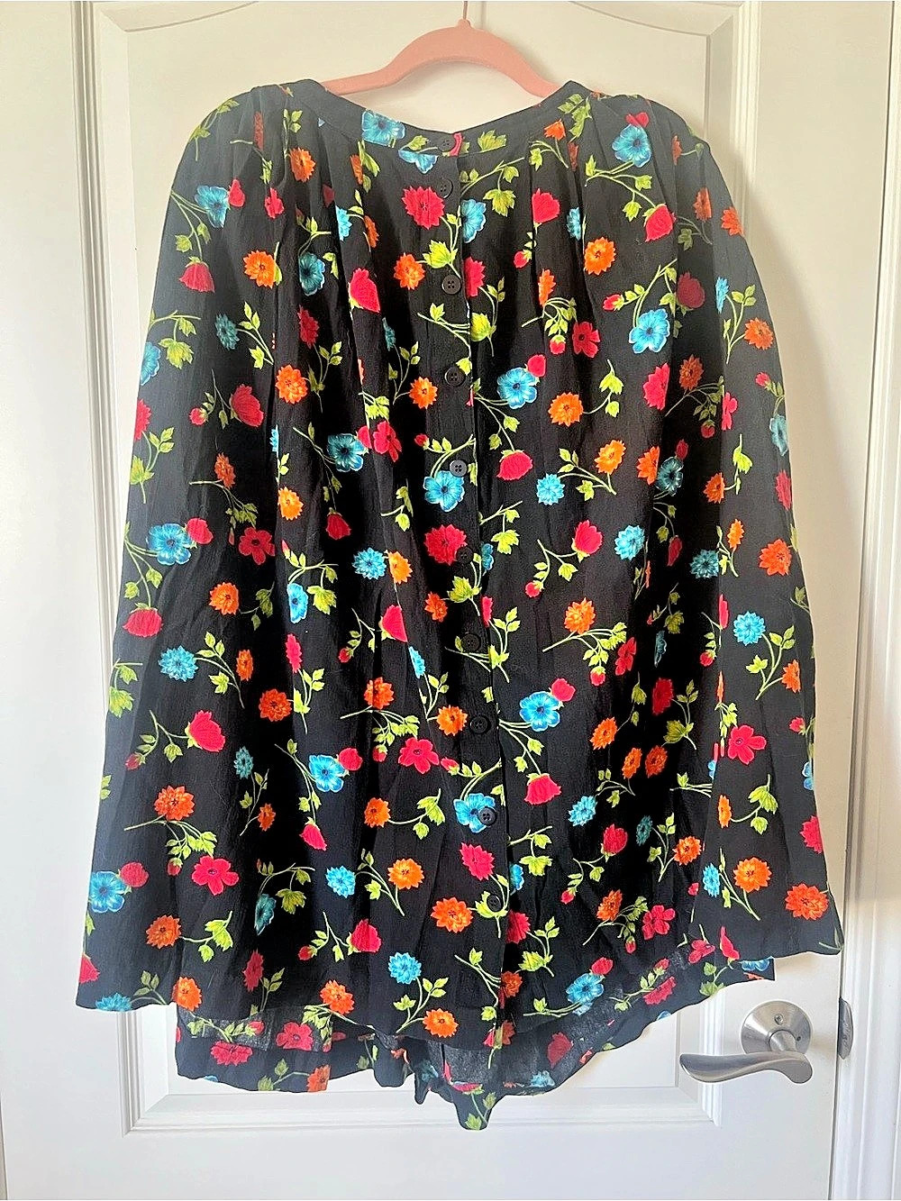 American Apparel Floral Midi Skirt - medium